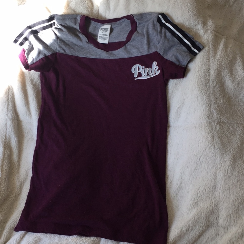 PINK maroon short sleeve